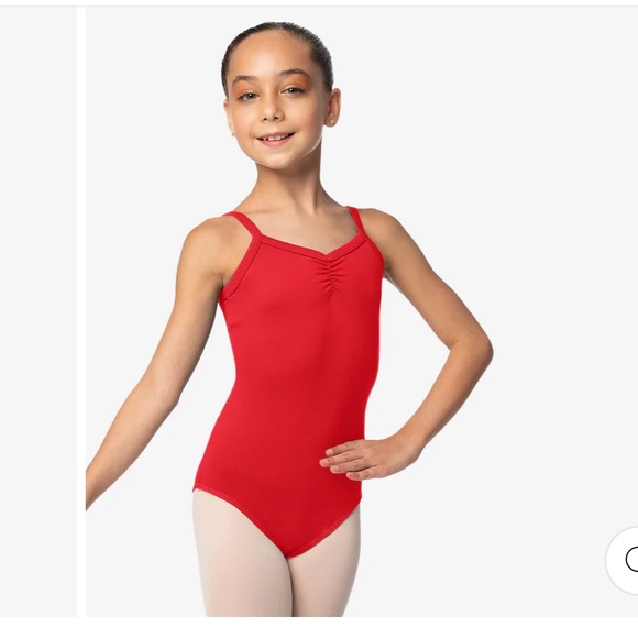 SoDanca red camisole leotard for ballet and dance - Picture 1 of 4